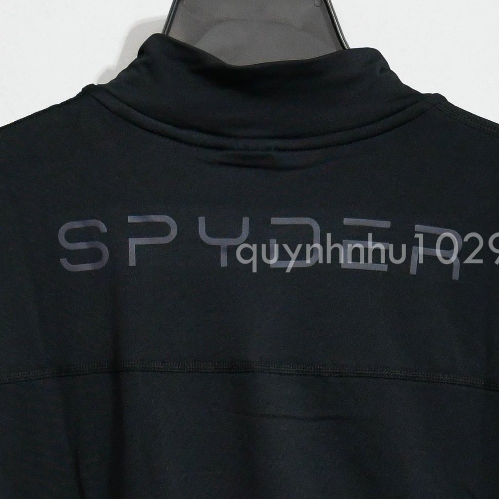 NWT Spyder Men’s 1/4 zip pullovers in  black - Picture 6 of 6